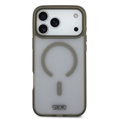 Apple iPhone 17 Pro Max Kılıf TUMI Orjinal Lisanslı M-safe Şarj Özellikli Buzlu Transparan Kapak - 11