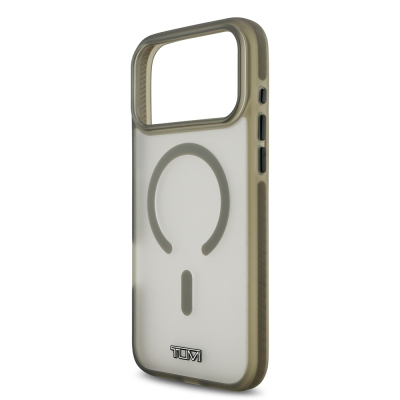 Apple iPhone 17 Pro Max Kılıf TUMI Orjinal Lisanslı M-safe Şarj Özellikli Buzlu Transparan Kapak - 14