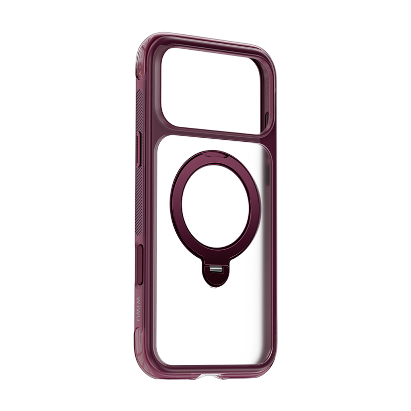 Apple iPhone 17 Pro Max Kılıf Wiwu AG-203 AeroGuard Ultra Serisi M-safe Şarj Özellikli Airbag Tasarımlı Standlı Kapak - 11