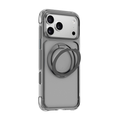 Apple iPhone 17 Pro Max Kılıf Wiwu AG-203 AeroGuard Ultra Serisi M-safe Şarj Özellikli Airbag Tasarımlı Standlı Kapak - 3