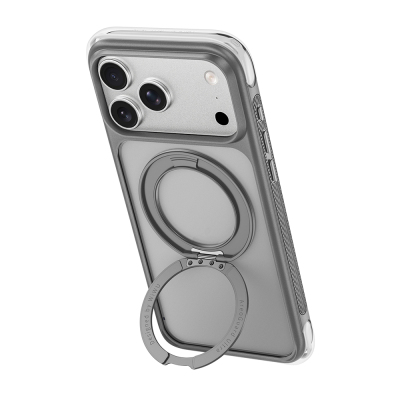 Apple iPhone 17 Pro Max Kılıf Wiwu AG-203 AeroGuard Ultra Serisi M-safe Şarj Özellikli Airbag Tasarımlı Standlı Kapak - 17