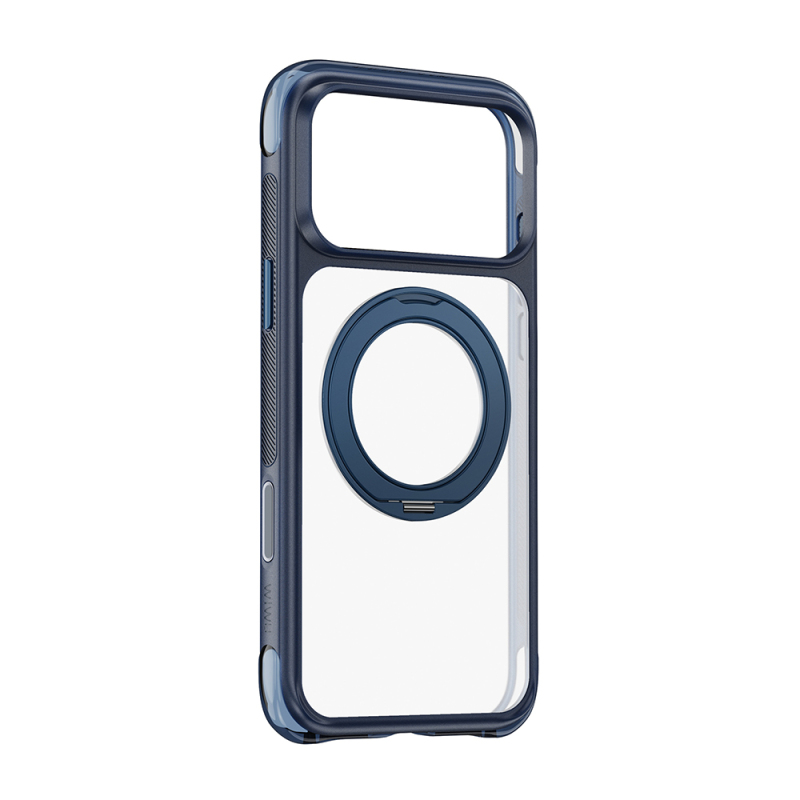 Apple iPhone 17 Pro Max Kılıf Wiwu AG-203 AeroGuard Ultra Serisi M-safe Şarj Özellikli Airbag Tasarımlı Standlı Kapak - 20