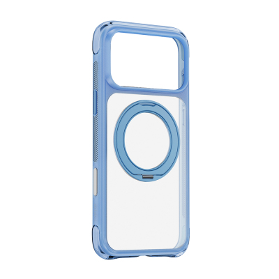 Apple iPhone 17 Pro Max Kılıf Wiwu AG-203 AeroGuard Ultra Serisi M-safe Şarj Özellikli Airbag Tasarımlı Standlı Kapak - 5