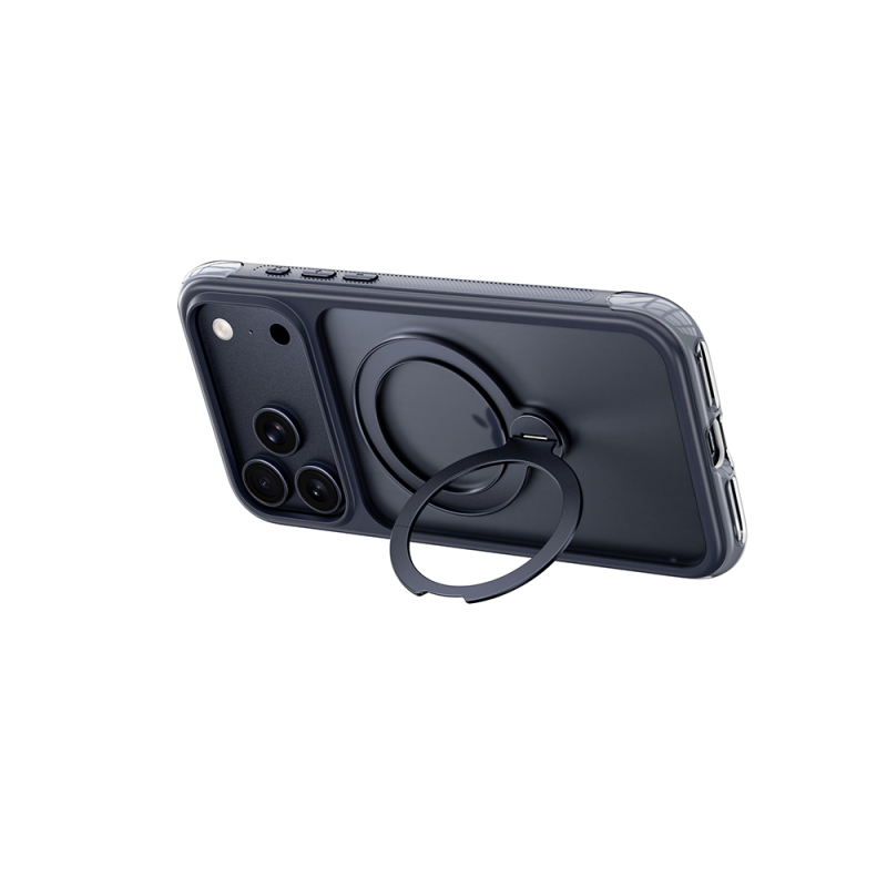 Apple iPhone 17 Pro Max Kılıf Wiwu AS-203 AeroShield Ultra Serisi M-safe Şarj Özellikli Airbag Tasarımlı Standlı Kapak - 22