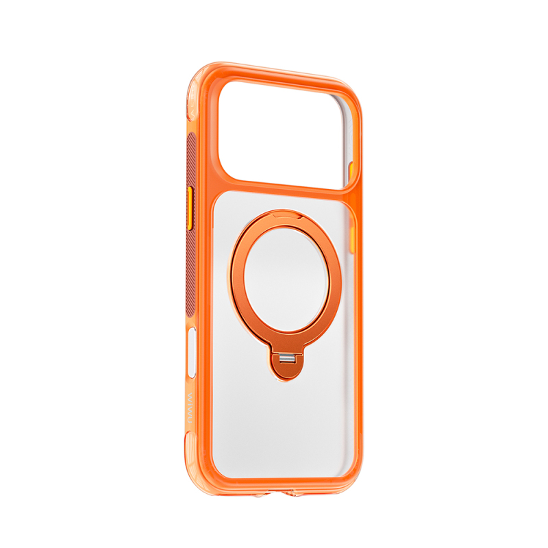 Apple iPhone 17 Pro Max Kılıf Wiwu AS-203 AeroShield Ultra Serisi M-safe Şarj Özellikli Airbag Tasarımlı Standlı Kapak - 9