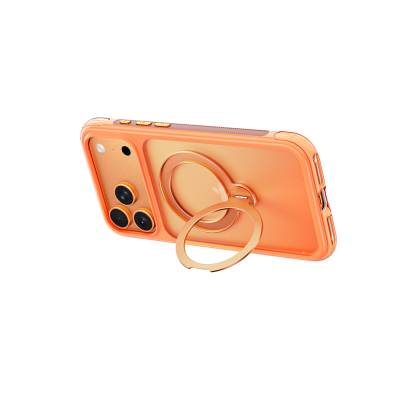 Apple iPhone 17 Pro Max Kılıf Wiwu AS-203 AeroShield Ultra Serisi M-safe Şarj Özellikli Airbag Tasarımlı Standlı Kapak - 24