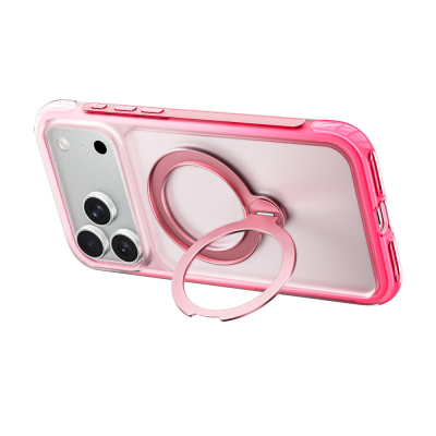 Apple iPhone 17 Pro Max Kılıf Wiwu AS-204 AeroShield Aurora Ultra Serisi M-safe Şarj Özellikli Airbag Tasarımlı Standlı Kapak - 8