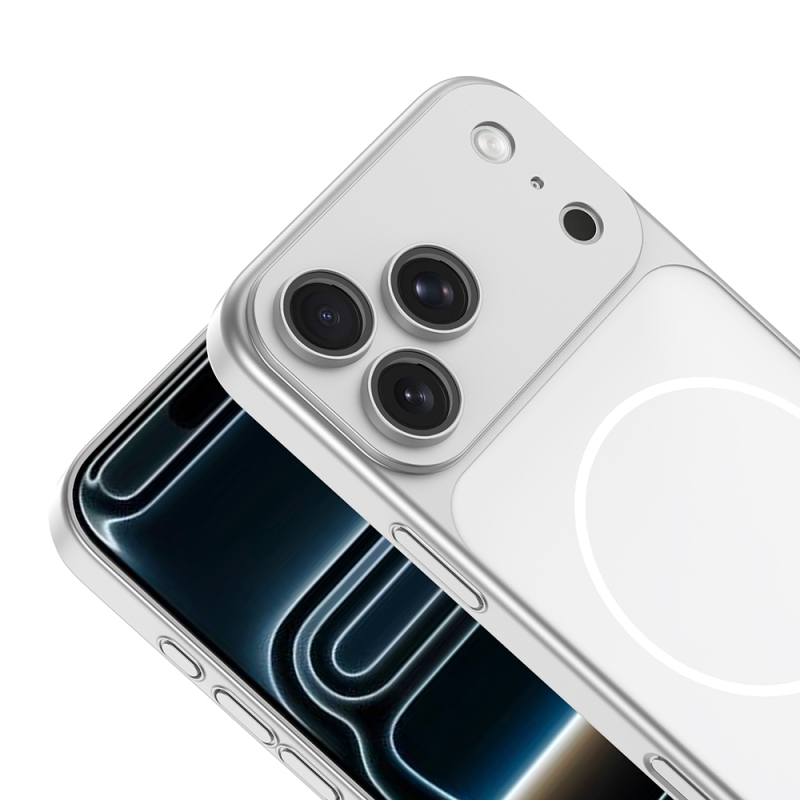 Apple iPhone 17 Pro Max Kılıf Zore M-Safe Şarj Özellikli Kamera Korumalı Spark Kapak - 10