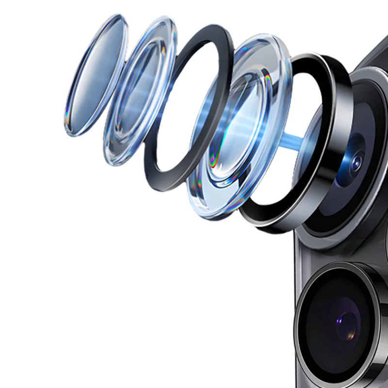 Apple iPhone 17 Pro Max Mohseven Safir Anti Reflective Kamera Lens Koruyucu - 5