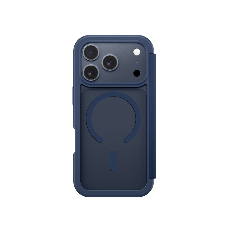 Apple iPhone 17 Pro Max PU Kartlıklı Kapaklı Amazingthing Glamour Foilo Serisi Kılıf - 14