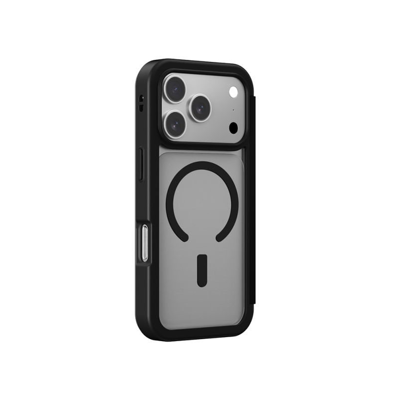 Apple iPhone 17 Pro Max PU Kartlıklı Kapaklı Amazingthing Glamour Foilo Serisi Kılıf - 16