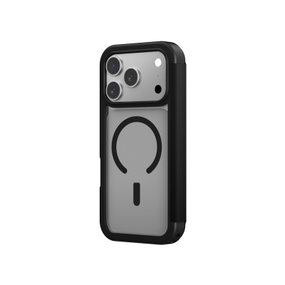 Apple iPhone 17 Pro Max PU Kartlıklı Kapaklı Amazingthing Glamour Foilo Serisi Kılıf - 19