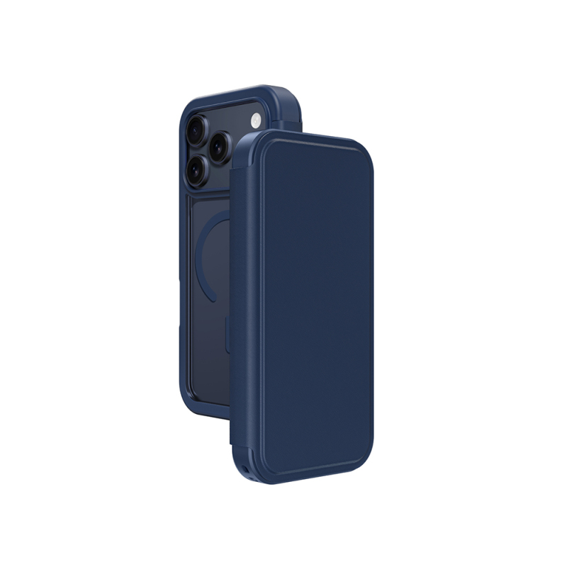 Apple iPhone 17 Pro Max PU Kartlıklı Kapaklı Amazingthing Glamour Foilo Serisi Kılıf - 2