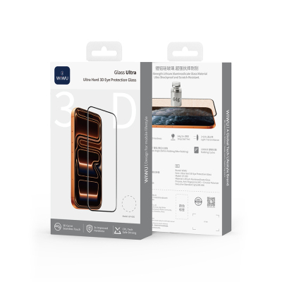 Apple iPhone 17 Pro Max Wiwu GT-030 3D Çizilmeye Dayanıklı Temperli Cam Ekran Koruyucu - 5