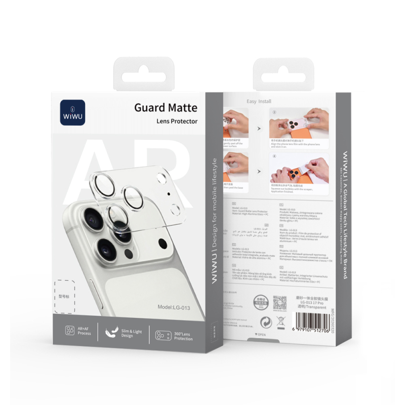 Apple iPhone 17 Pro​ Max Wiwu LG-013 Lens Guard Matte Kamera Lens Koruyucu - 7