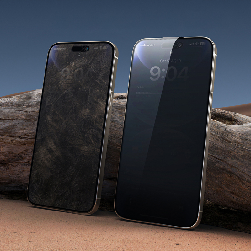 Apple iPhone 17 Pro Max Wiwu Wi-SQ009 Easy Install iPrivacy 360° Anti-Peep Oleofobik Temperli Cam Ekran Koruyucu + Kolay Uygulama Aparatlı - 9