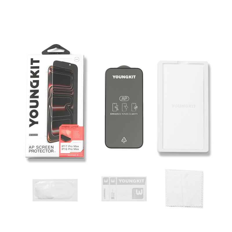 Apple iPhone 17 Pro Max Youngkit 2.5D Parmak İzi Bırakmayan 0.33mm Privacy Temperli Cam Ekran Koruyucu - 6