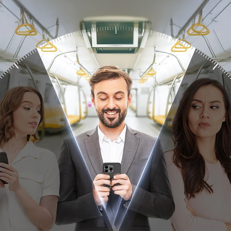 Apple iPhone 17 Pro Max Zore 2.5D Oliv Privacy Temperli Cam Ekran Koruyucu + Kolay Uygulama Aparatı - 10