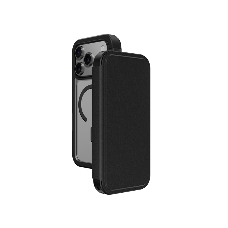 Apple iPhone 17 Pro PU Card Holder Cover Amazingthing Glamour Foilo Series Case - 1
