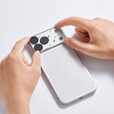 Apple iPhone 17 Pro Pynana Diamond Sky Series Rhinestone Camera Lens Protector - 4