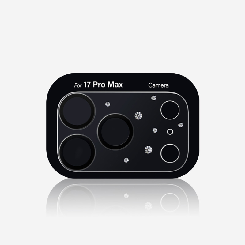 Apple iPhone 17 Pro Pynana Diamond Sky Serisi Taşlı Kamera Lens Koruyucu - 1