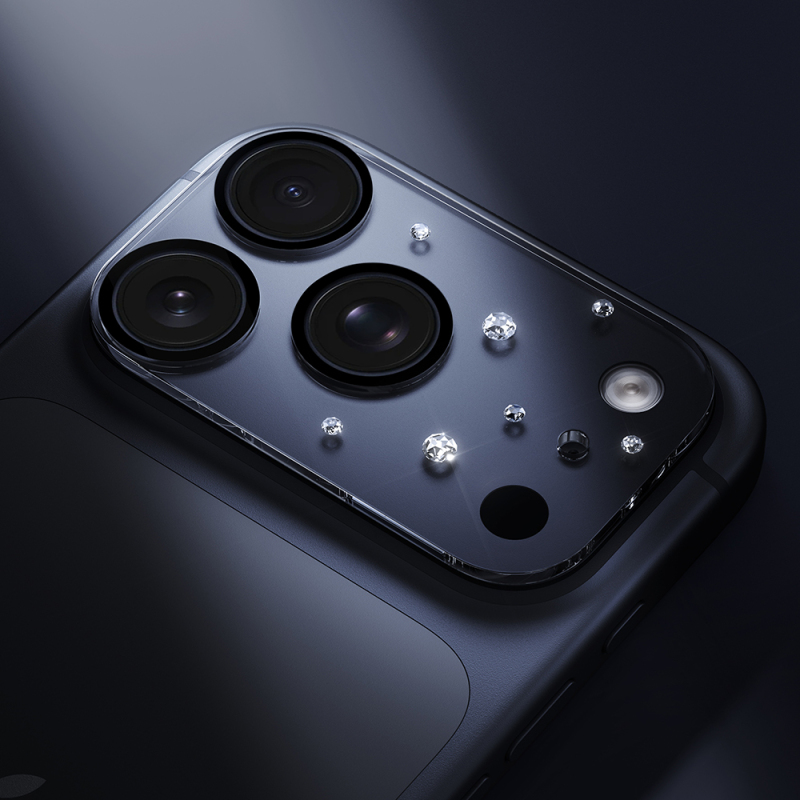 Apple iPhone 17 Pro Pynana Diamond Sky Serisi Taşlı Kamera Lens Koruyucu - 13