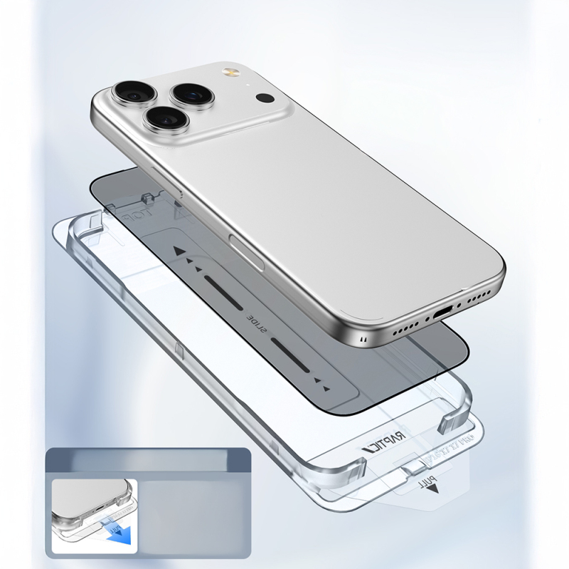 Apple iPhone 17 Pro Raptic Air Glass 2.5D Screen Protector 2 Pieces + Easy Application Tool - 11