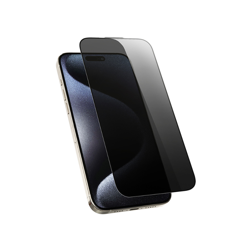 Apple iPhone 17 Pro Wiwu Wi-SQ009 Easy Install iPrivacy 360° Anti-Peep Oleophobic Tempered Glass Screen Protector + Easy Application Tool - 5