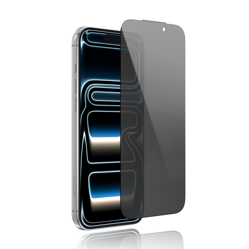 Apple iPhone 17 Pro Youngkit 2.5D Fingerprint-Resistant 0.33mm Privacy Tempered Glass Screen Protector - 2