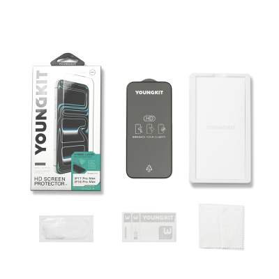 Apple iPhone 17 Pro Youngkit 2.5D Parmak İzi Bırakmayan 0.33mm Temperli Cam Ekran Koruyucu - 7