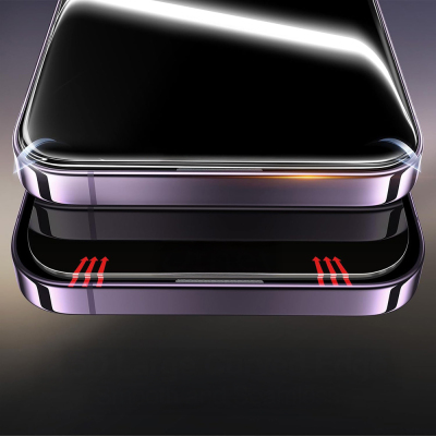 Apple iPhone 17 Pro Zore 2.5D Oliv HD Tempered Glass Screen Protector + Easy Application Tool - 4