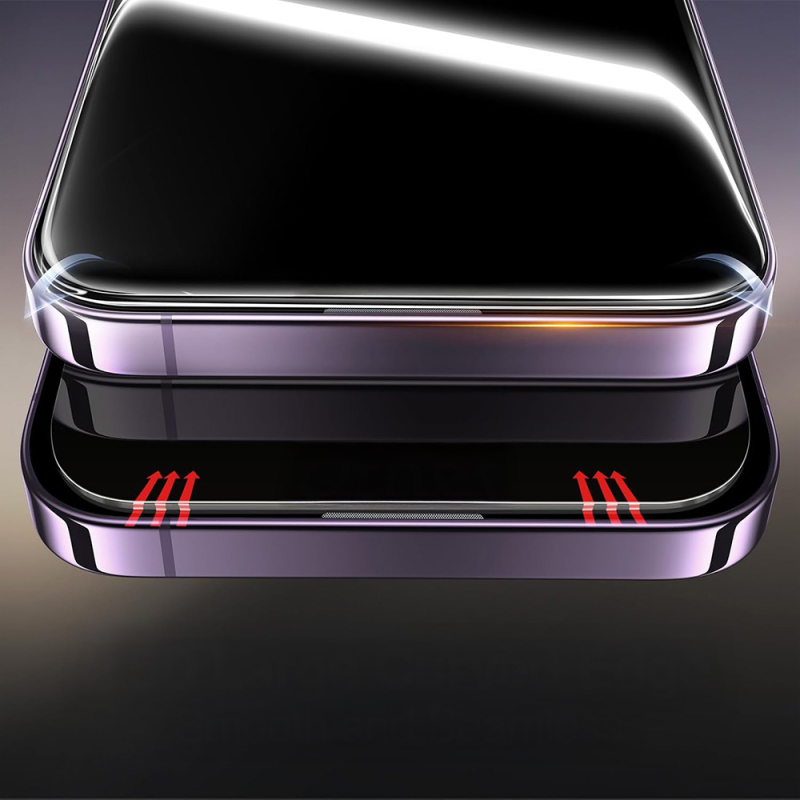 Apple iPhone 17 Pro Zore 2.5D Oliv HD Tempered Glass Screen Protector + Easy Application Tool - 4