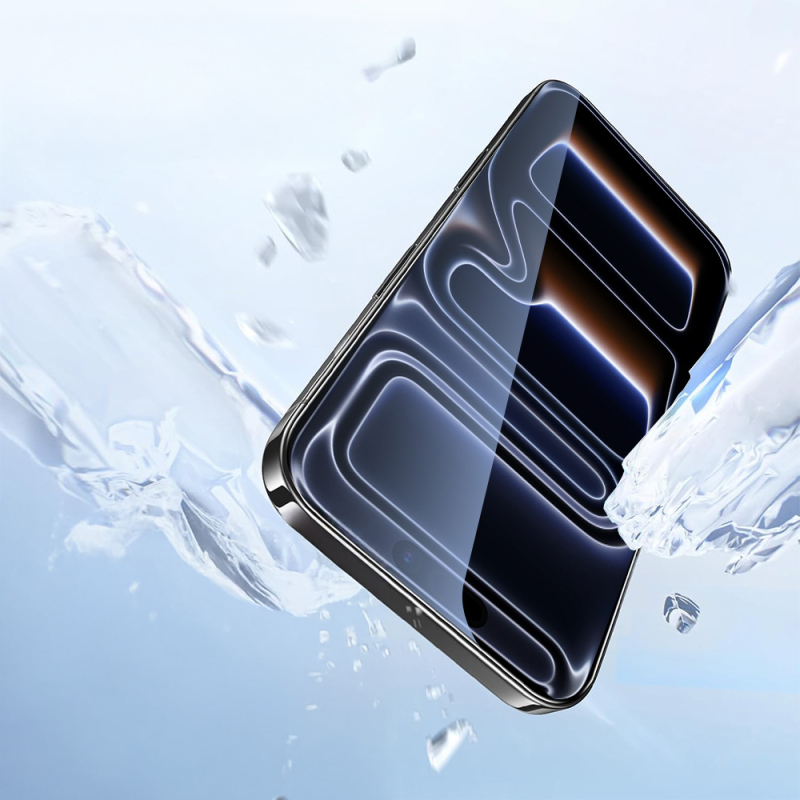 Apple iPhone 17 Pro Zore 2.5D Oliv HD Temperli Cam Ekran Koruyucu + Kolay Uygulama Aparatı - 7