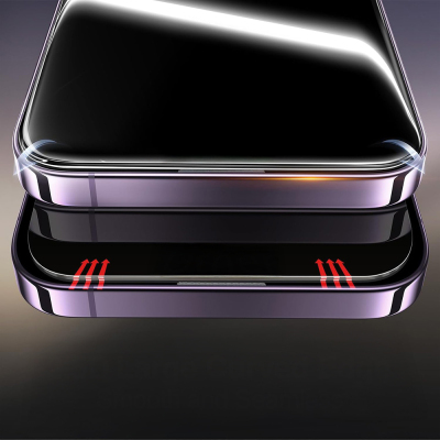 Apple iPhone 17 Pro Zore 2.5D Oliv Privacy Temperli Cam Ekran Koruyucu + Kolay Uygulama Aparatı - 5