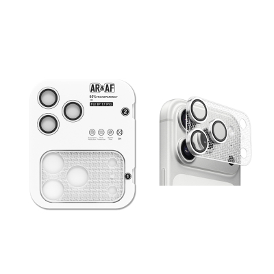 Apple iPhone 17 Pro Zore CL-22 Fingerprint-Resistant Anti-Reflective 2-in-1 Camera Lens Protector - 3