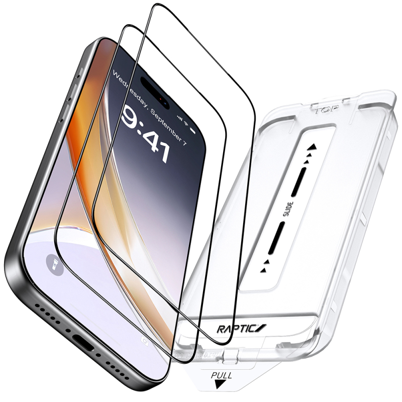 Apple iPhone 17 Raptic Air Glass 2.5D Screen Protector 2 Pieces + Easy Application Tool - 10