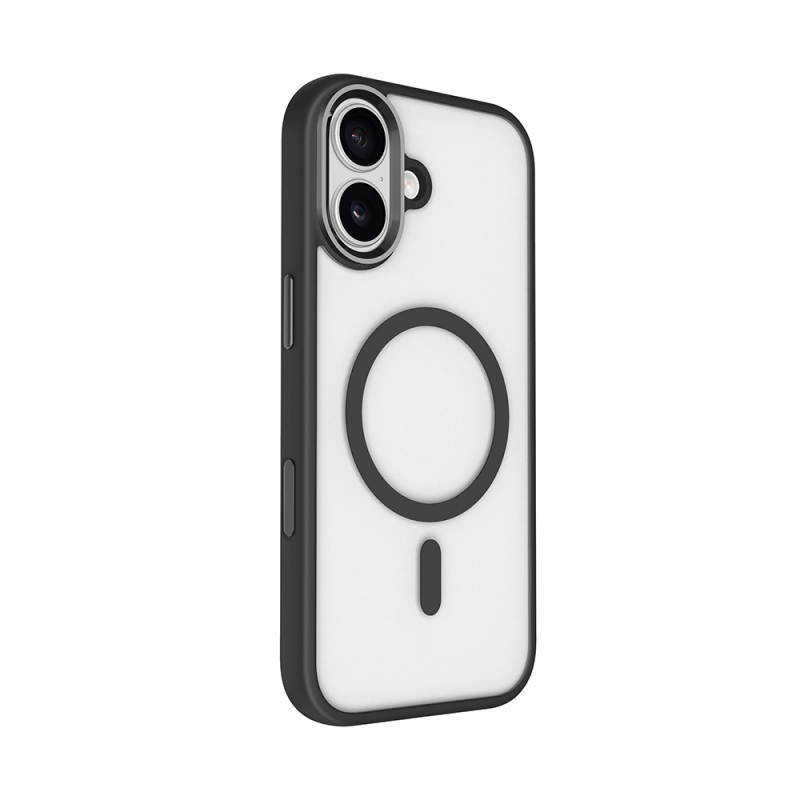 Apple iPhone 17 Wireless Charging Case Zore Chrome M-safe Silicone Cover - 9