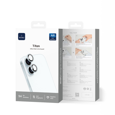 Apple iPhone 17 Wiwu LG-005 Falcon Anti-Reflective Scratch Resistant Sapphire Camera Lens Protector - 13
