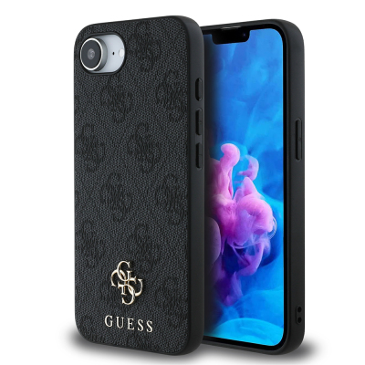 Apple iPhone 17E Case Guess Original Licensed M-safe Charging Feature Small 4G Classic Cover - 3