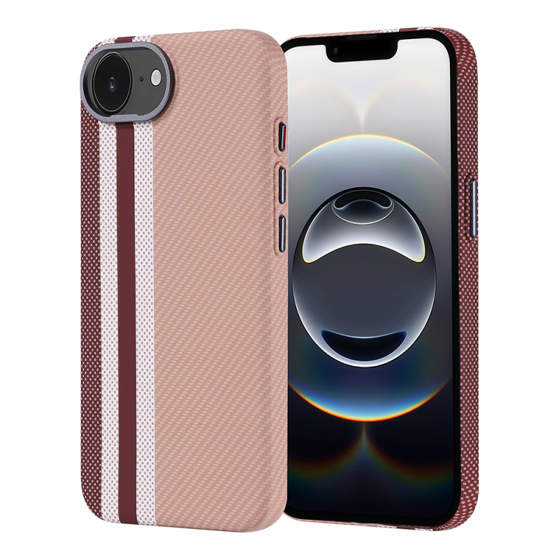 Apple iPhone 17E Case M-safe Charging Enabled Carbon Fiber Look Zore Next Cover - 1