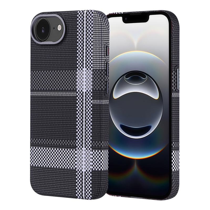 Apple iPhone 17E Case M-safe Charging Enabled Carbon Fiber Look Zore Next Cover - 4