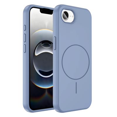 Apple iPhone 17E Case M-safe Charging Enabled Liquid Technology Wipeable Hard Cover Zore Kiwi - 1