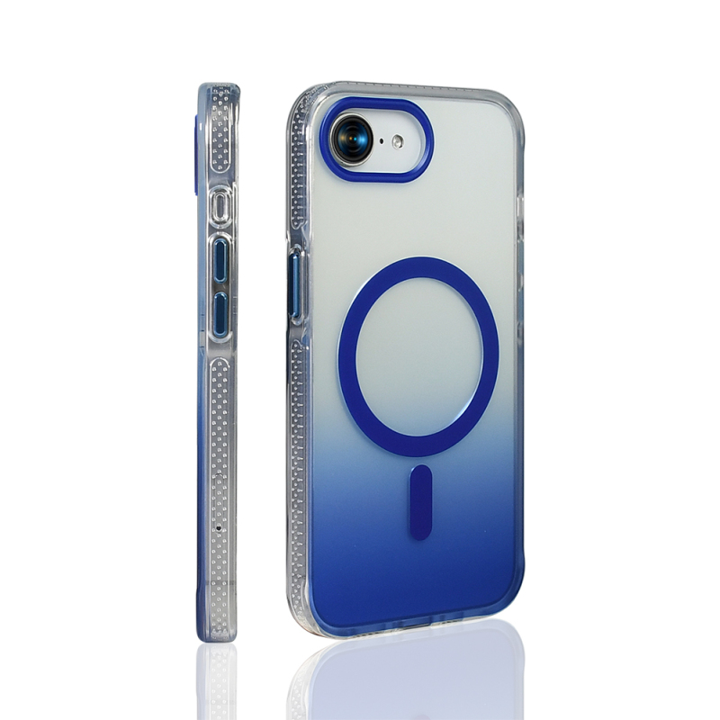 Apple iPhone 17E Case M-safe Charging Enabled Transparent Gradient Zore Toros Cover - 15