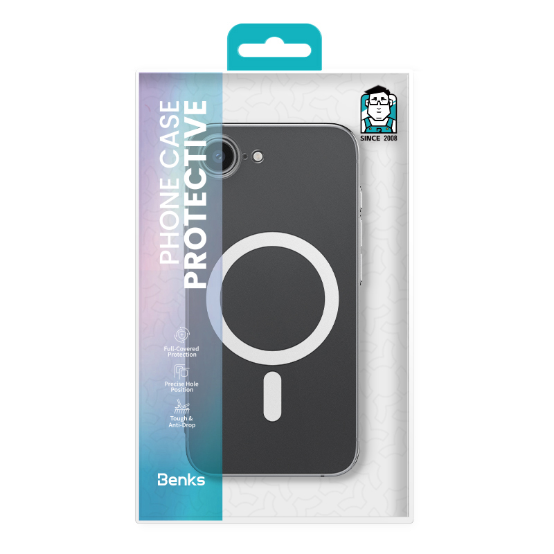  Apple iPhone 17E Case M-safe Charging Feature Benks Crystal Series Transparent Cover - 12