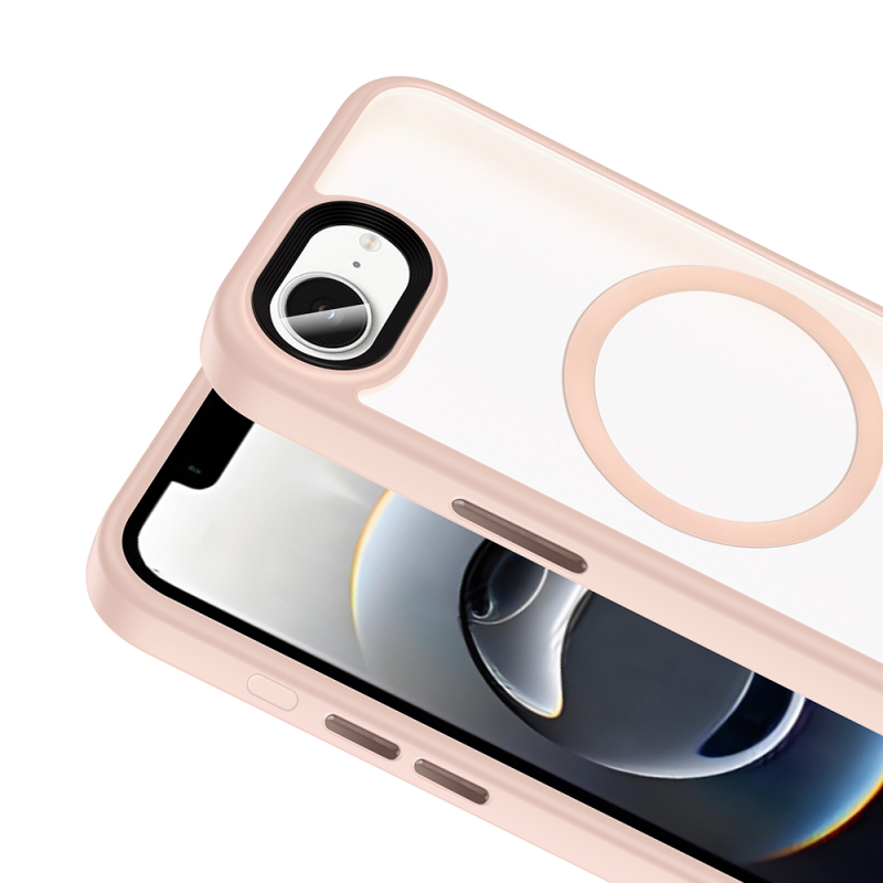 Apple iPhone 17E Case with Matte Back and Wireless Charging Feature - Zore Fleet M-safe Cover - 9