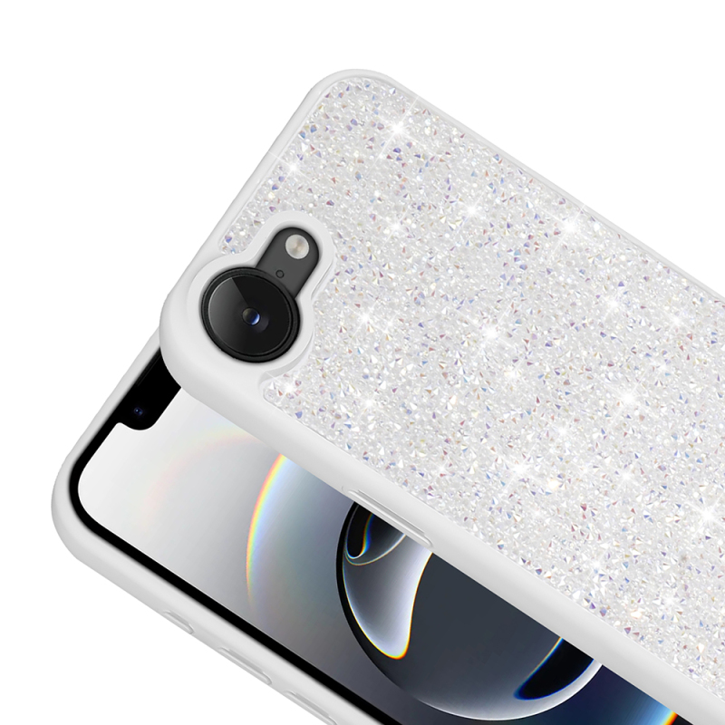 Apple iPhone 17E Case with Sparkling Stone Design Zore Diamond Cover - 10