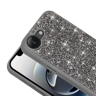 Apple iPhone 17E Case with Sparkling Stone Design Zore Diamond Cover - 12
