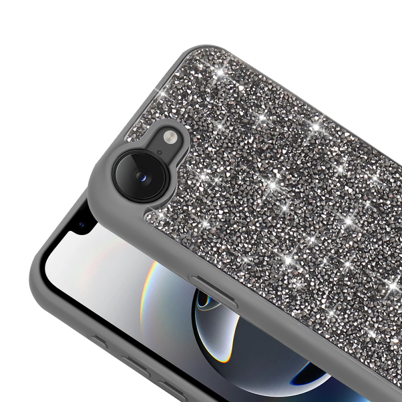 Apple iPhone 17E Case with Sparkling Stone Design Zore Diamond Cover - 12