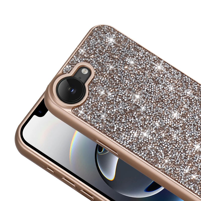 Apple iPhone 17E Case with Sparkling Stone Design Zore Diamond Cover - 16