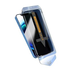Apple iPhone 17E Ghost Screen Protector Zore Super Fast Anti-Dust Privacy Tempered Screen Film - 1